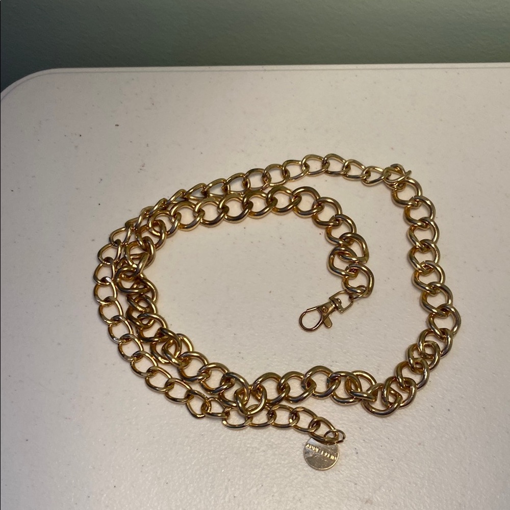 Anne Klein Gold Tone  Chain Belt Timeless Design